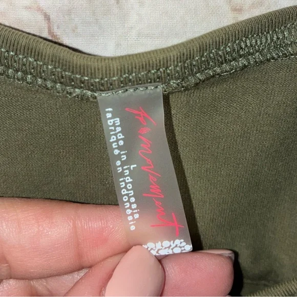 Free People Movement Hot Shot Onesie in Sea Grass Size Large - Picture 7 of 7